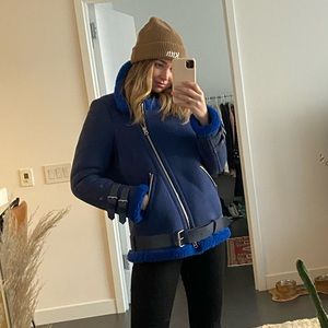 DUCIE LONDON SERENA SHEARLING JACKET